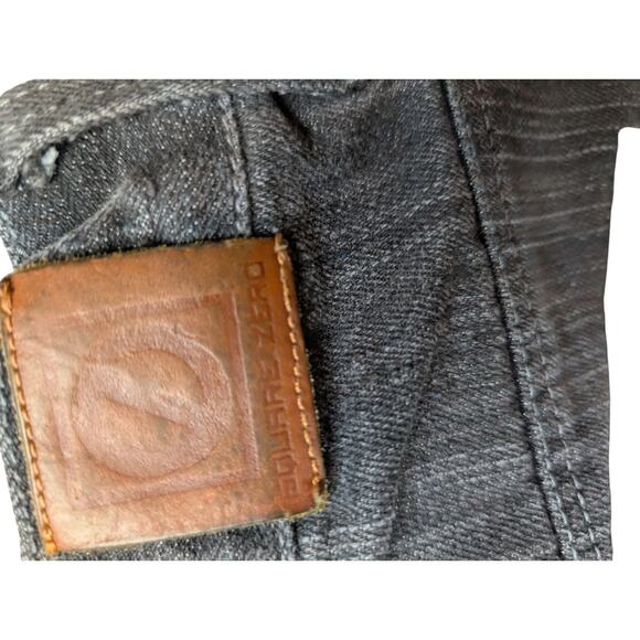 Square Zero Jeans Mens 32X30 Actual Black/Gray Wide Leg Graphic Streetwear Y2k - Picture 6 of 10